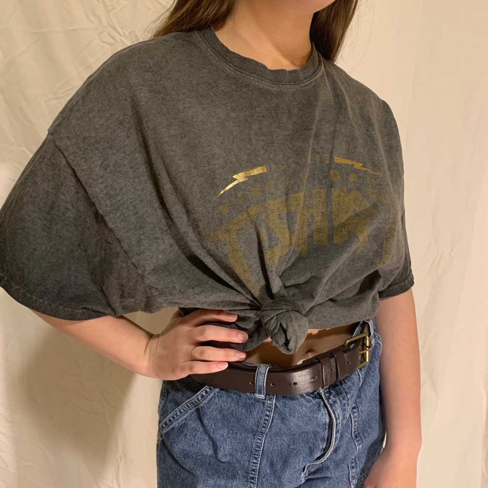 Baggy Graphic Crop Top